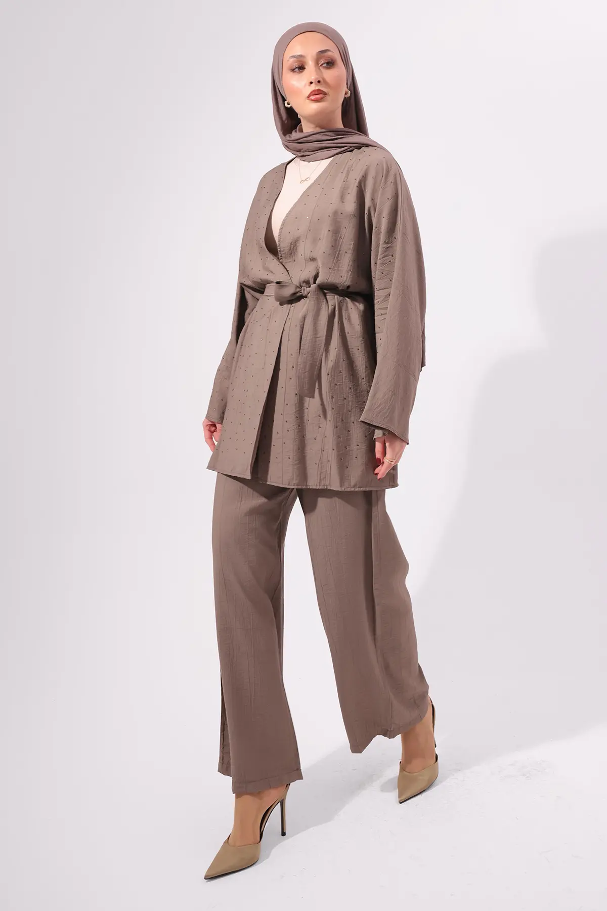 Stone Embellished Two-piece Set-detail