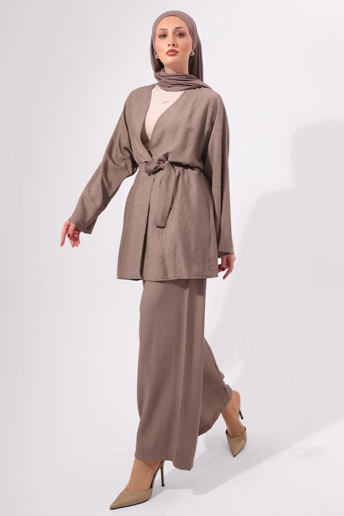 Stone Embellished Two-piece Set-detail