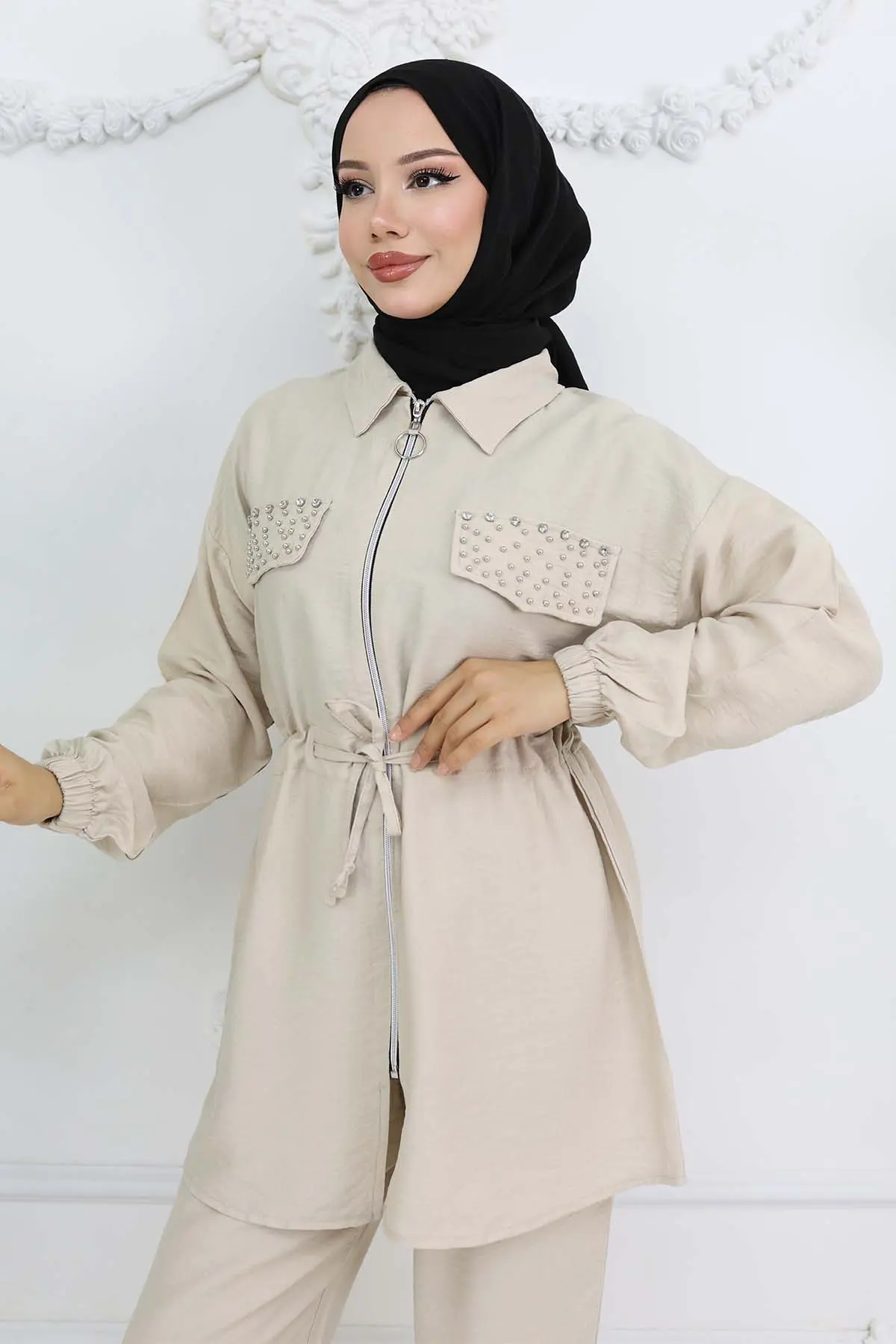 Stoned Linen Ayrobin Suit-detail