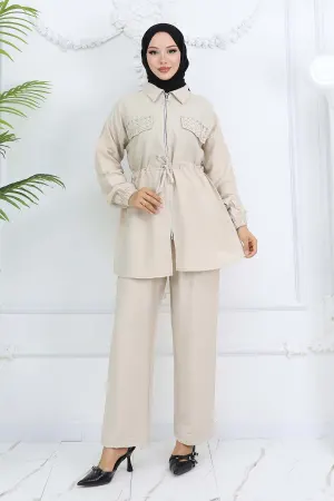 Stoned Linen Ayrobin Suit