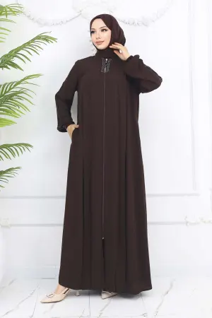 Stripe Detailed Robe Abaya