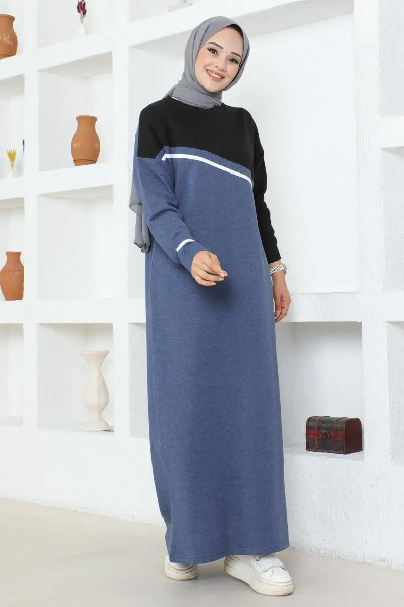 Stripe Detailed Sport Dress-detail