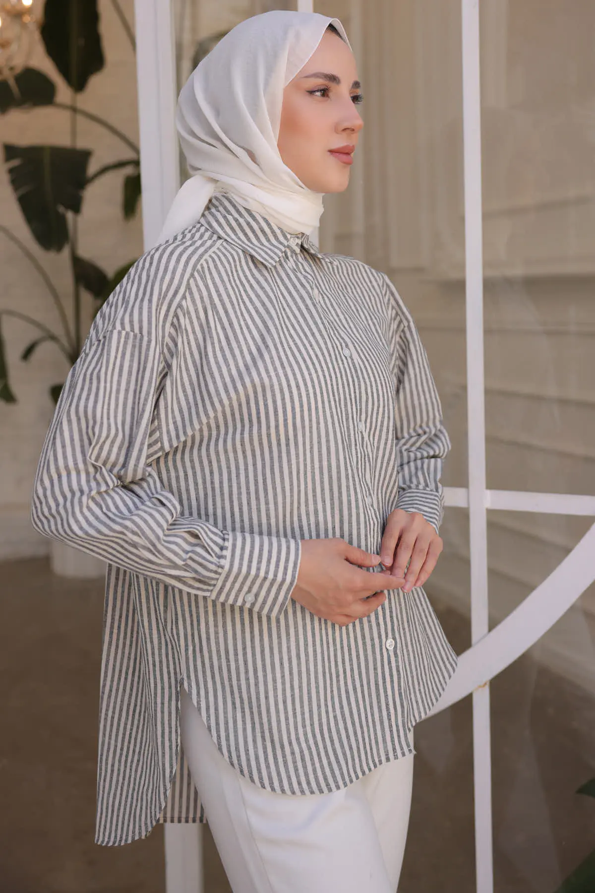 Striped Casual Shirt-detail