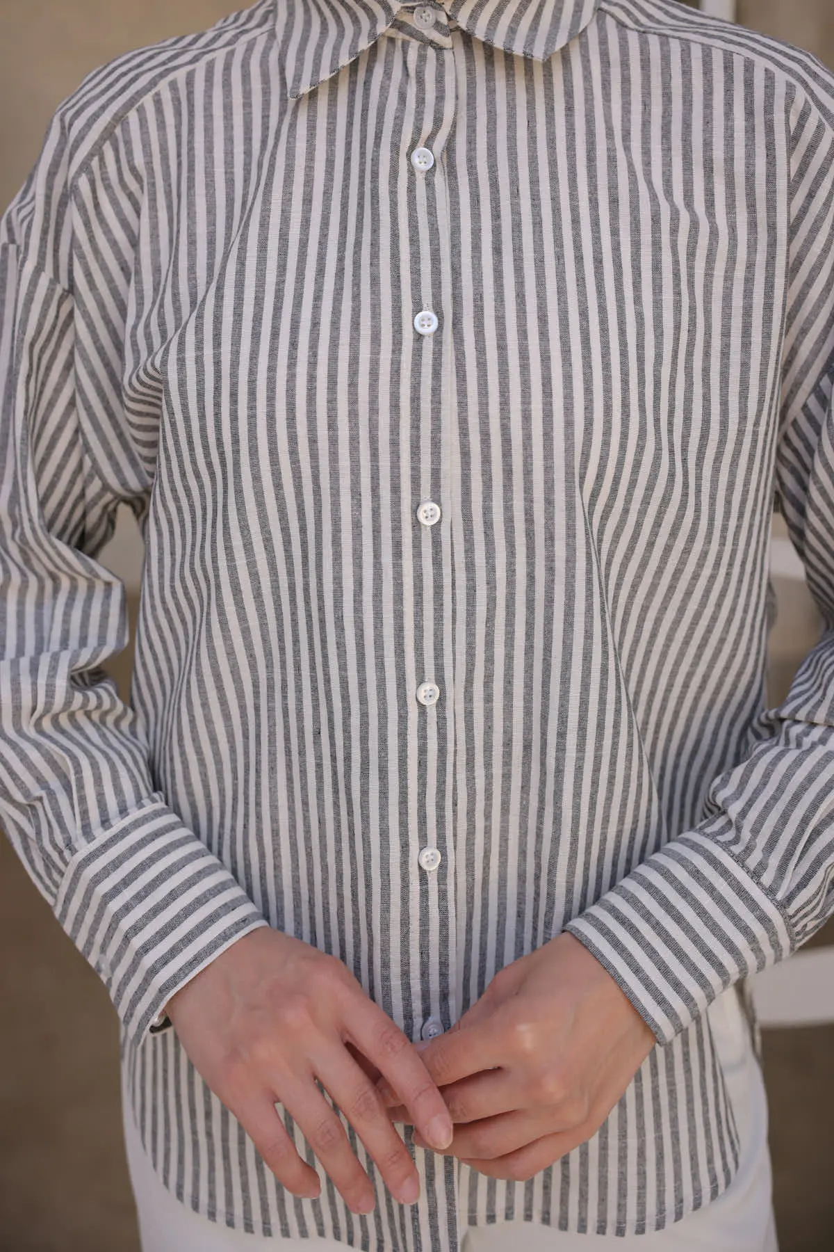 Striped Casual Shirt-detail