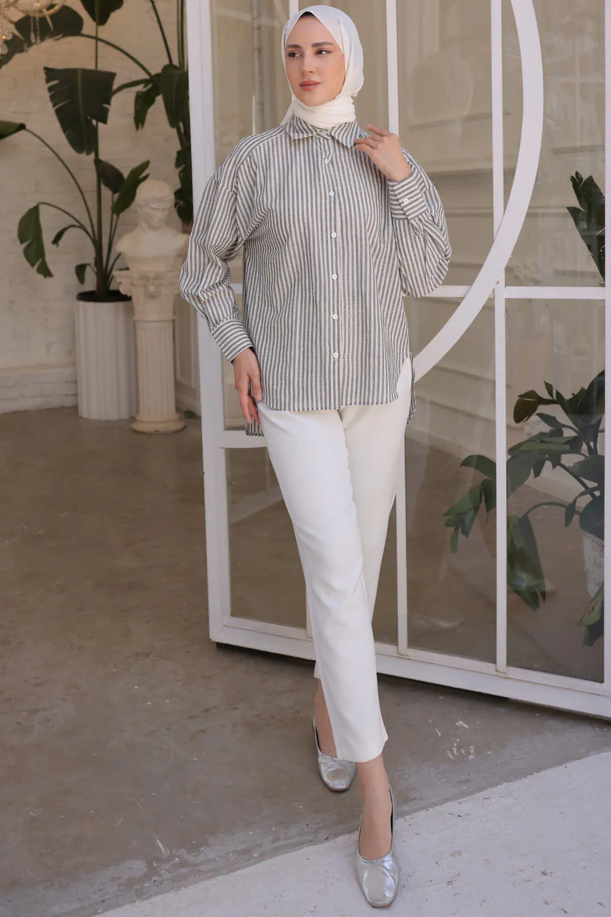 Striped Casual Shirt-detail