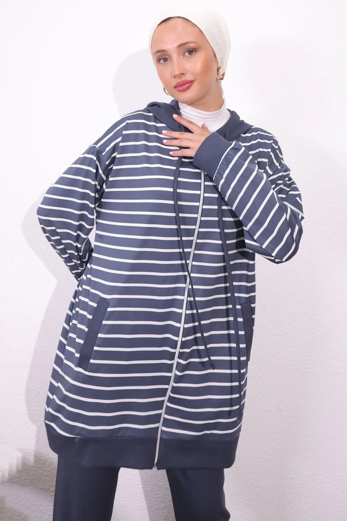 Striped Double Suit-detail