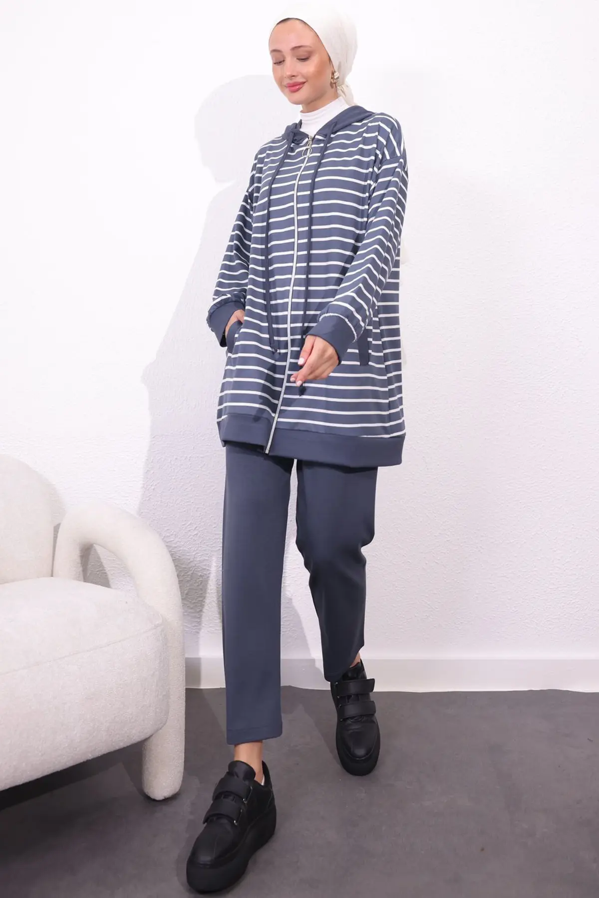 Striped Double Suit-detail