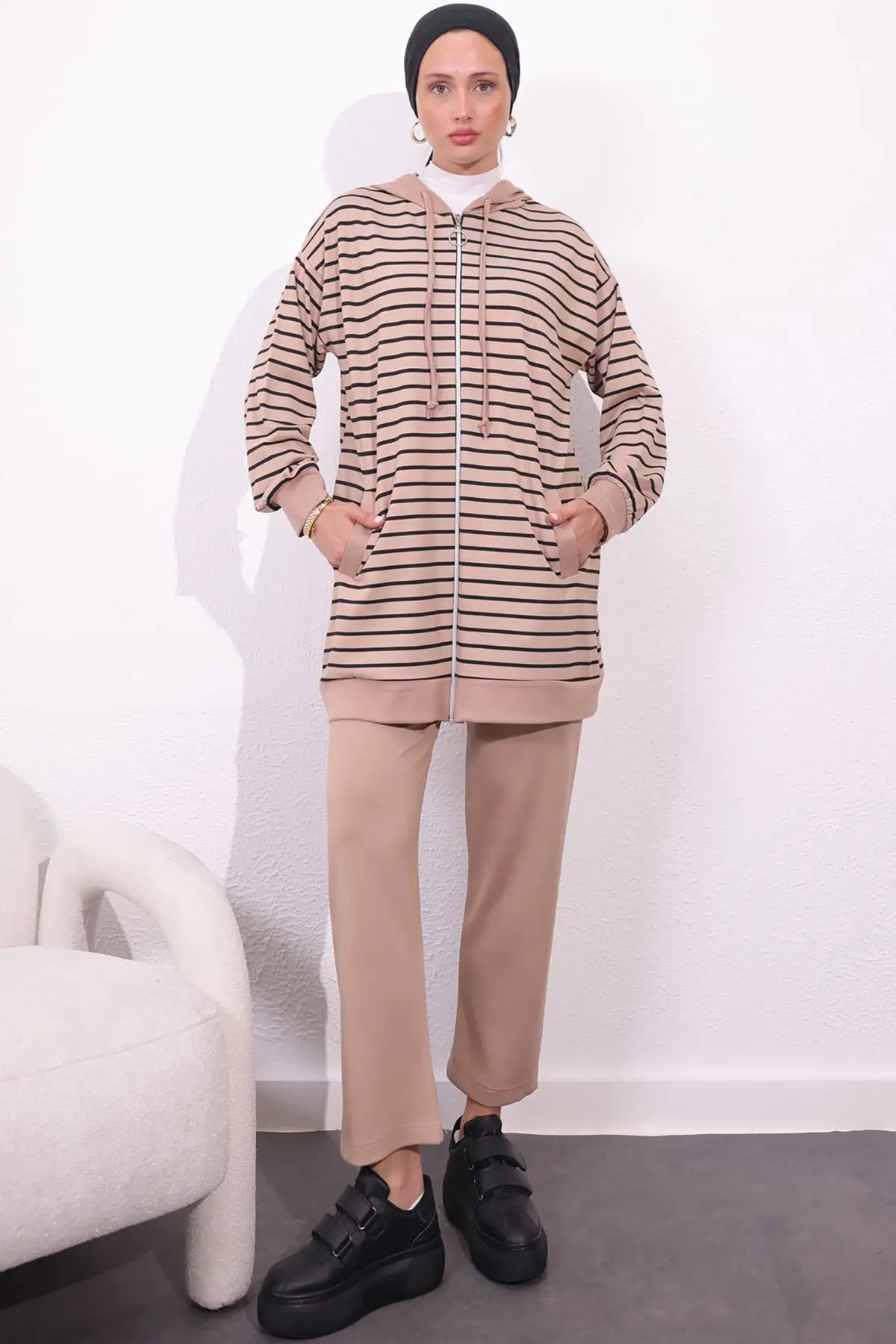 Striped Double Suit-detail