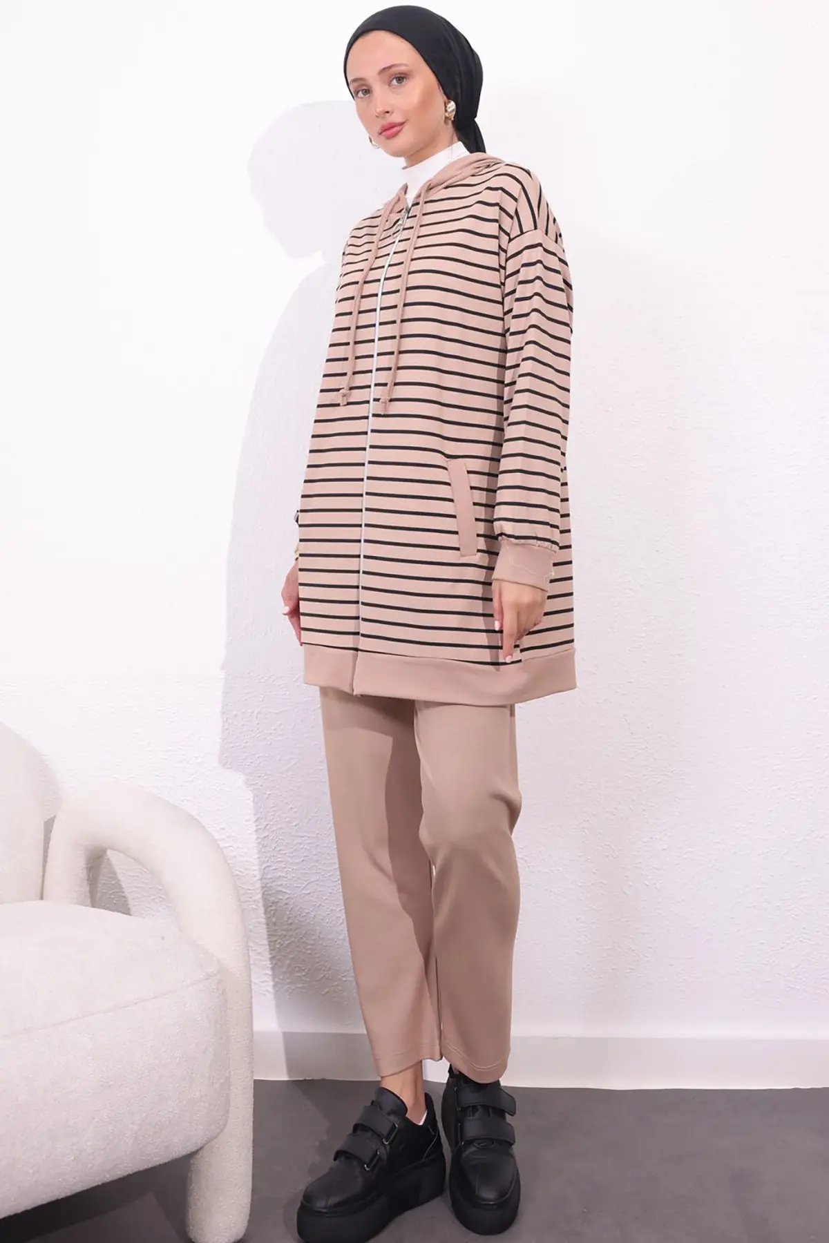 Striped Double Suit-detail