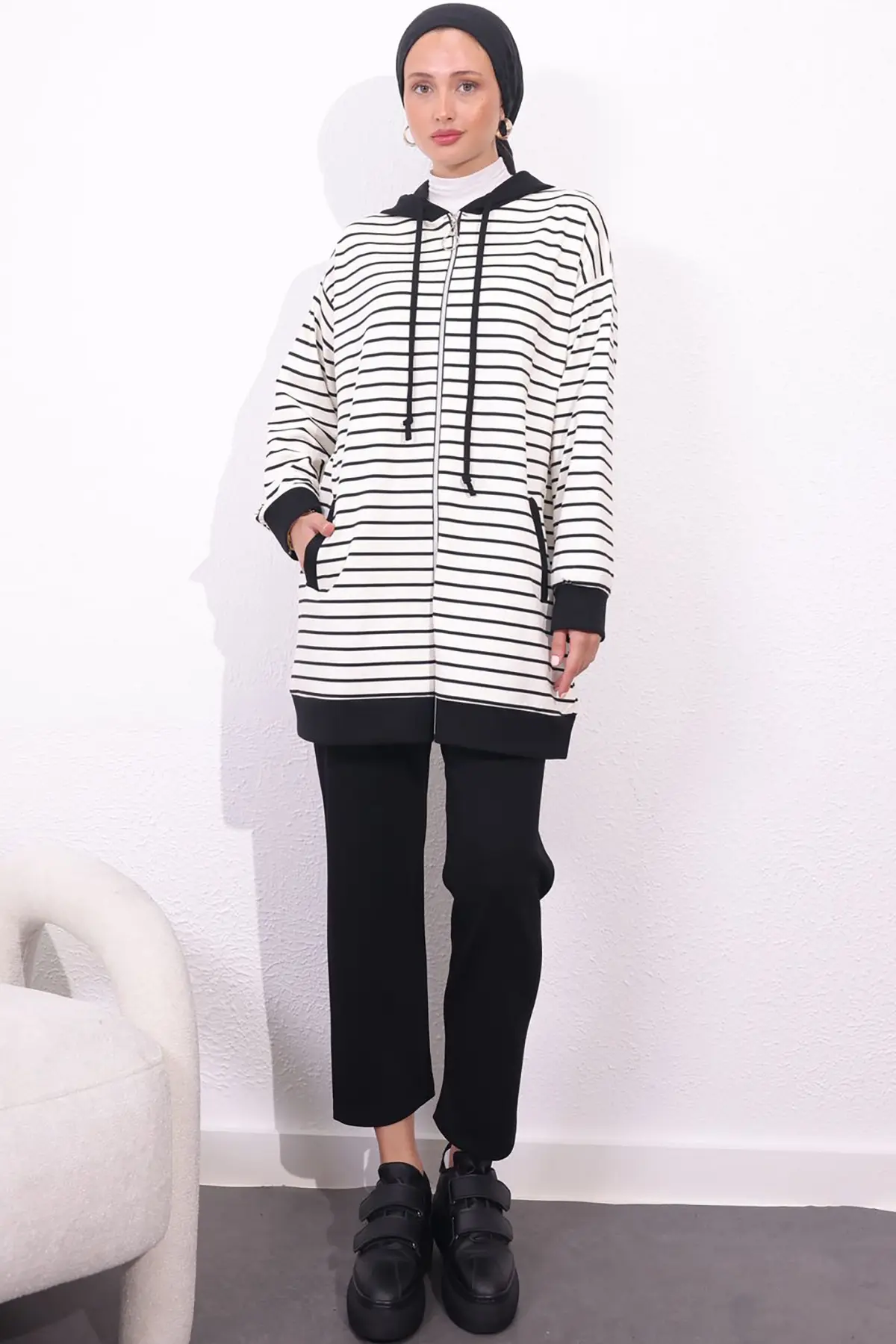 Striped Double Suit-detail