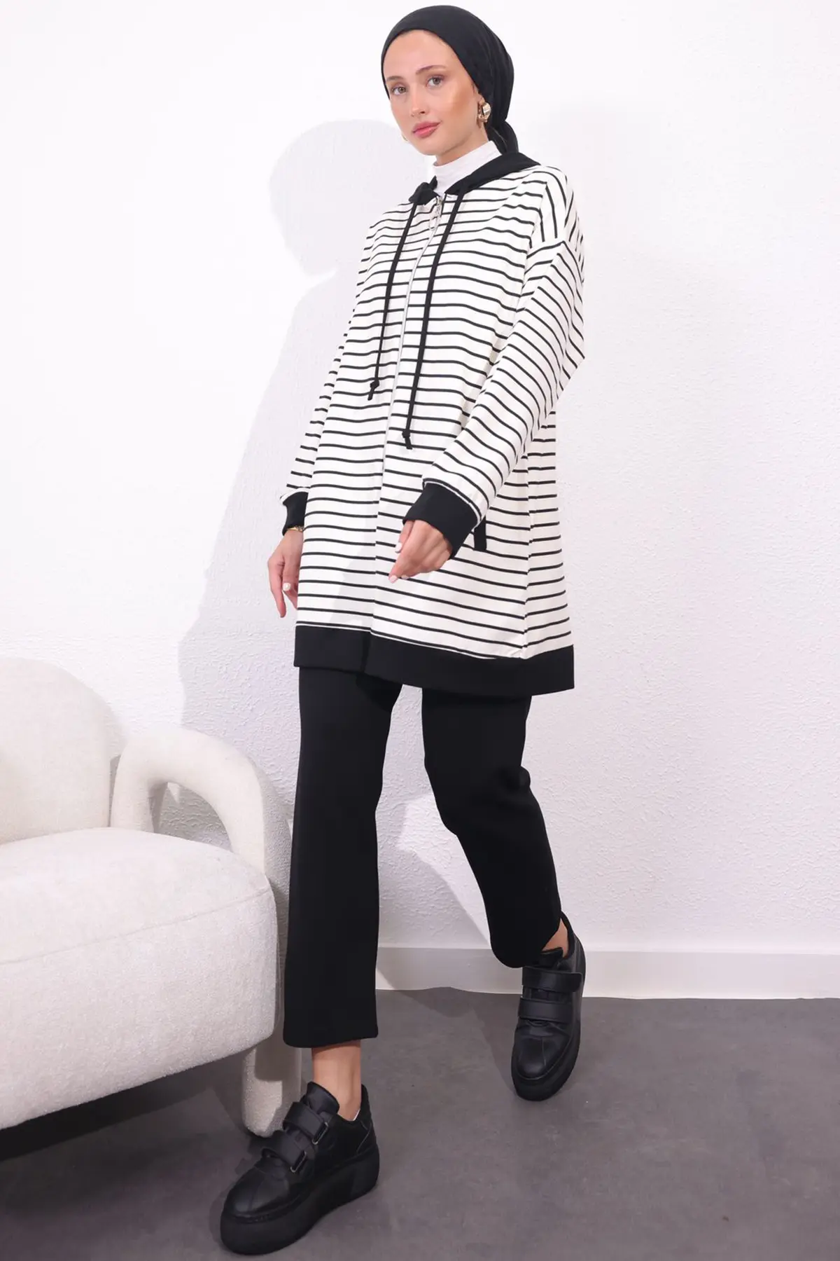 Striped Double Suit-detail