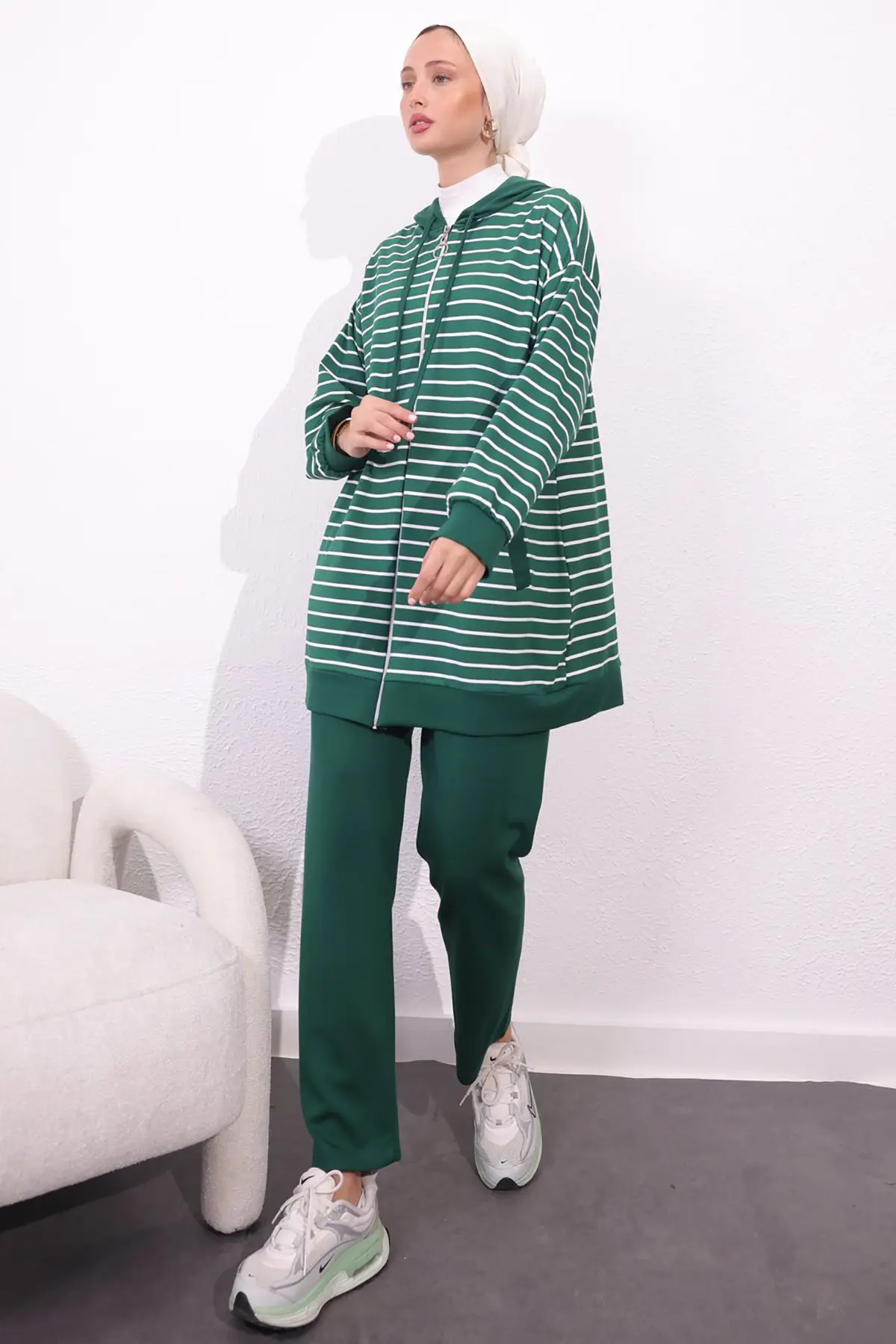 Striped Double Suit-detail