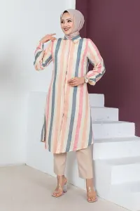 Striped Hijab Cape