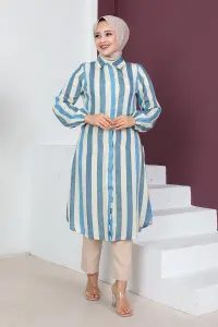 Striped Hijab Cape