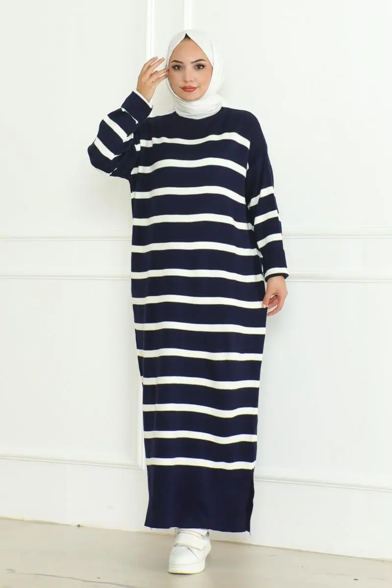 Striped Knitwear Hijab