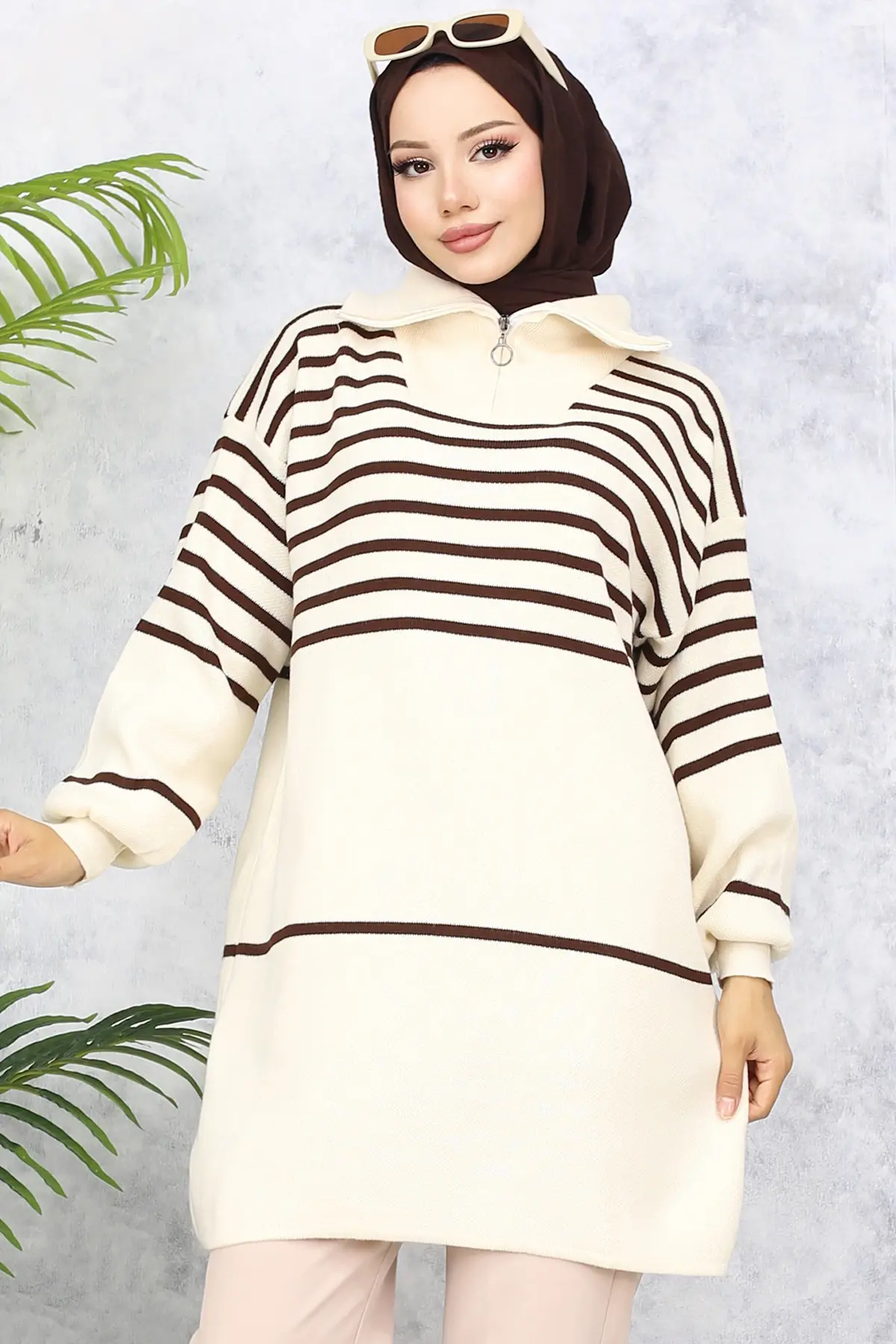 Striped Knitwear Tunic