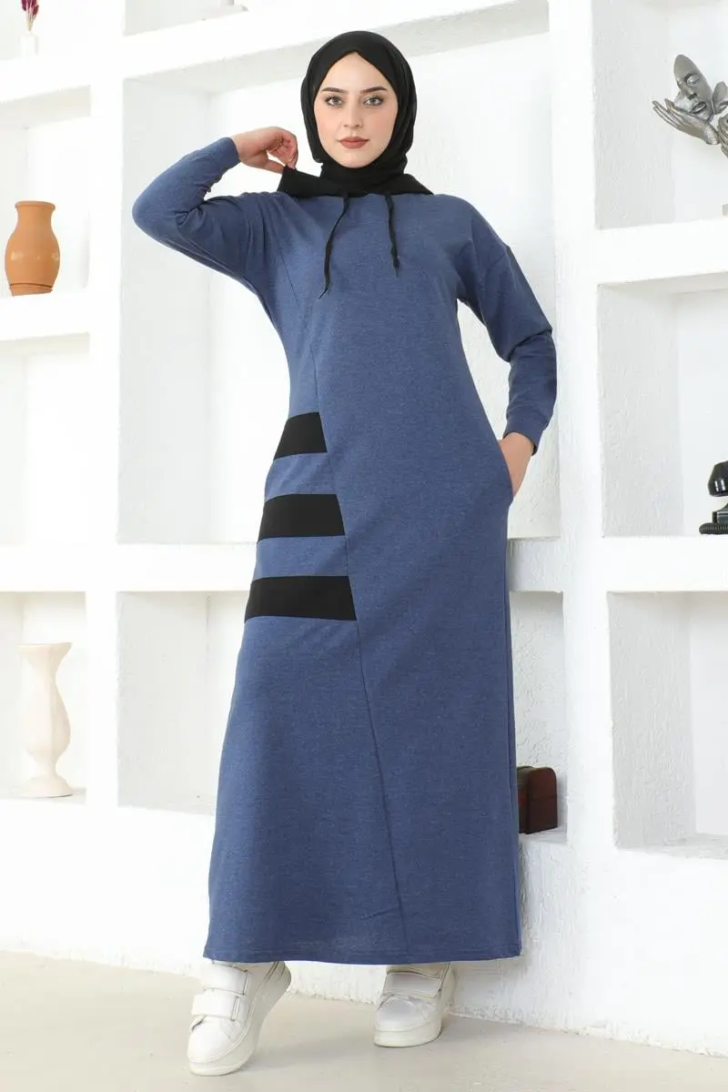 Striped Sport Dress-detail