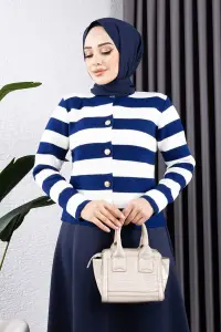 Striped Sweater Cardigan