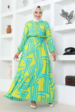 Striped Viscose Dress