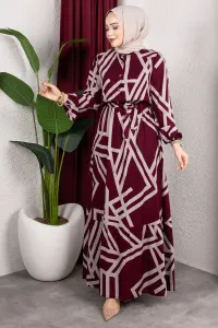 Striped Viscose Dress