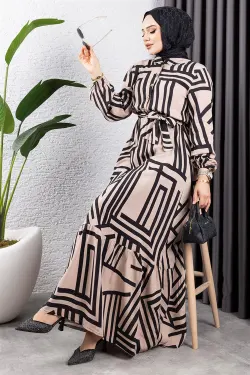 Striped Viscose Dress