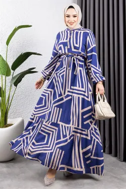 Striped Viscose Dress