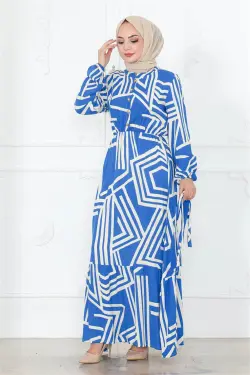 Striped Viscose Dress