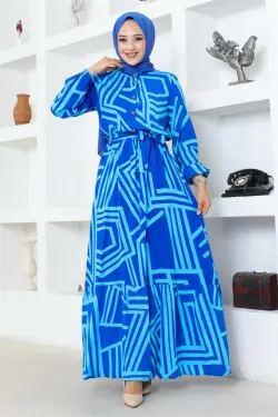 Striped Viscose Dress