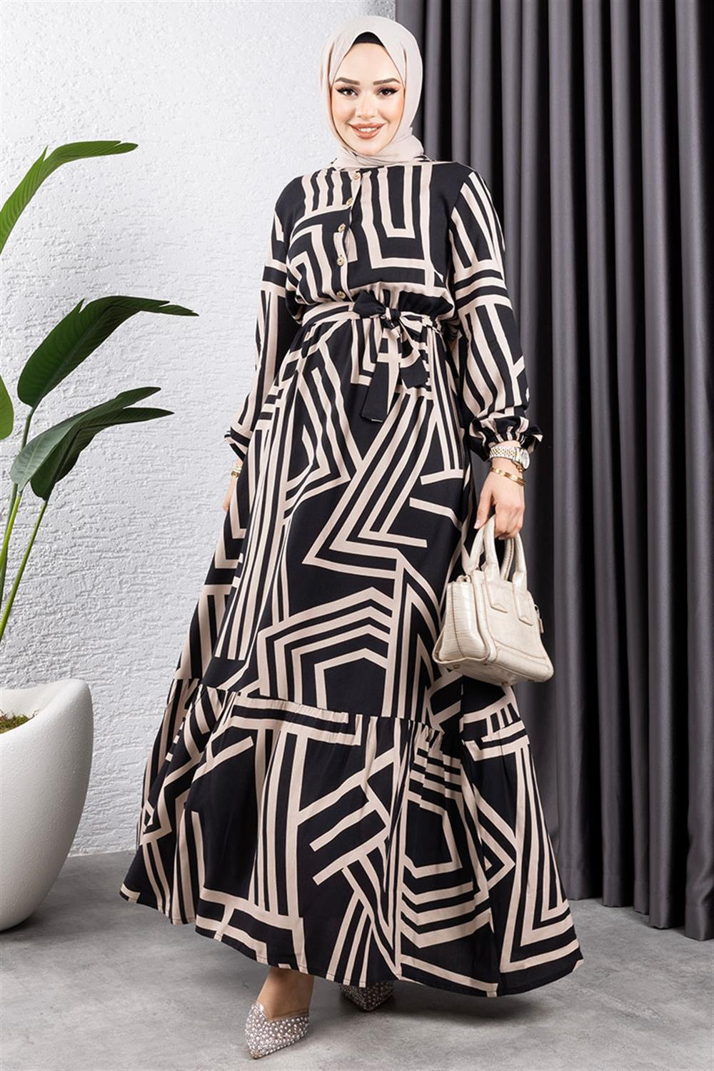 Striped Viscose Dress