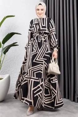 Striped Viscose Dress