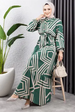 Striped Viscose Dress