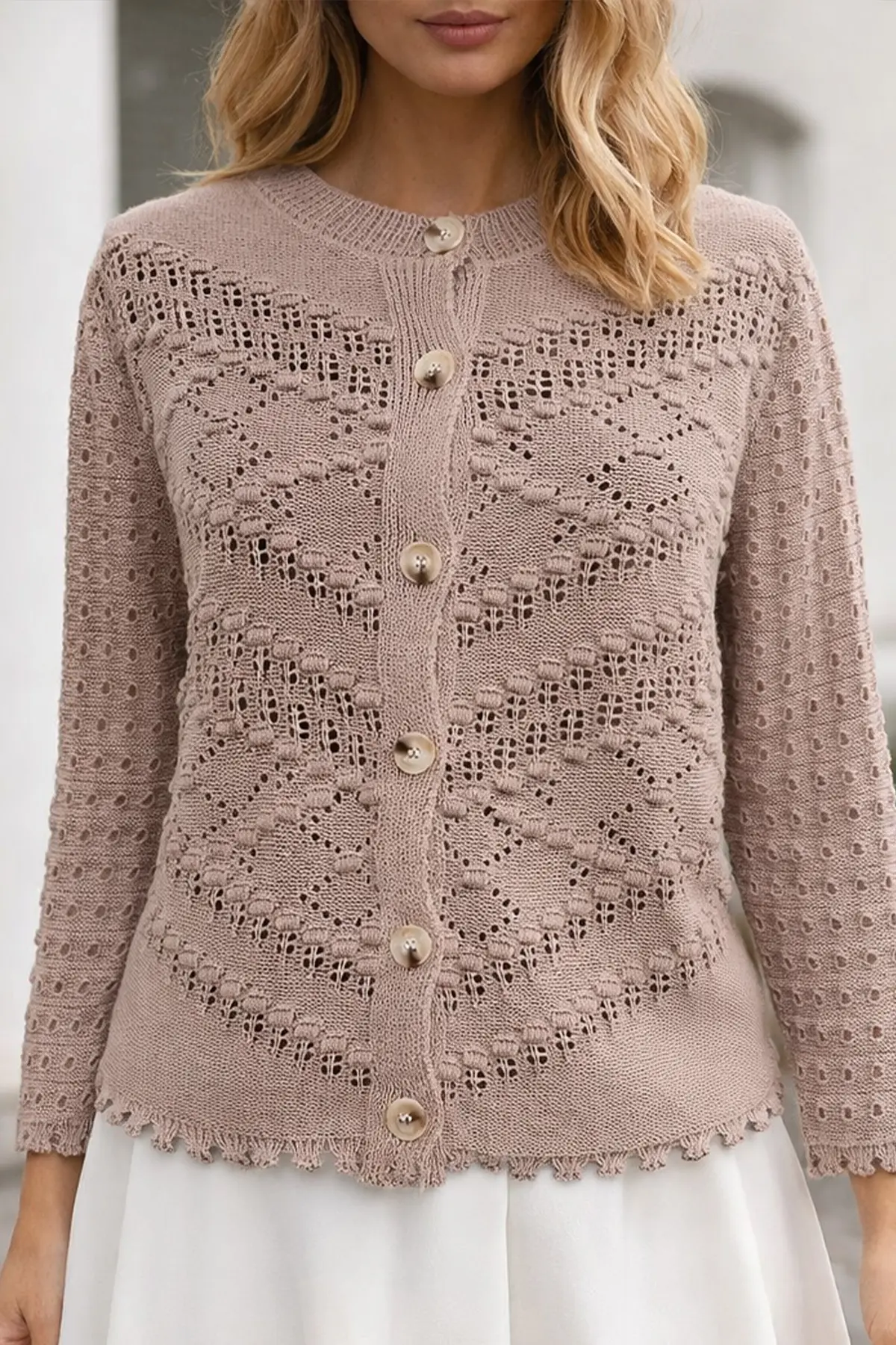 Summer Cotton Cardigan-detail