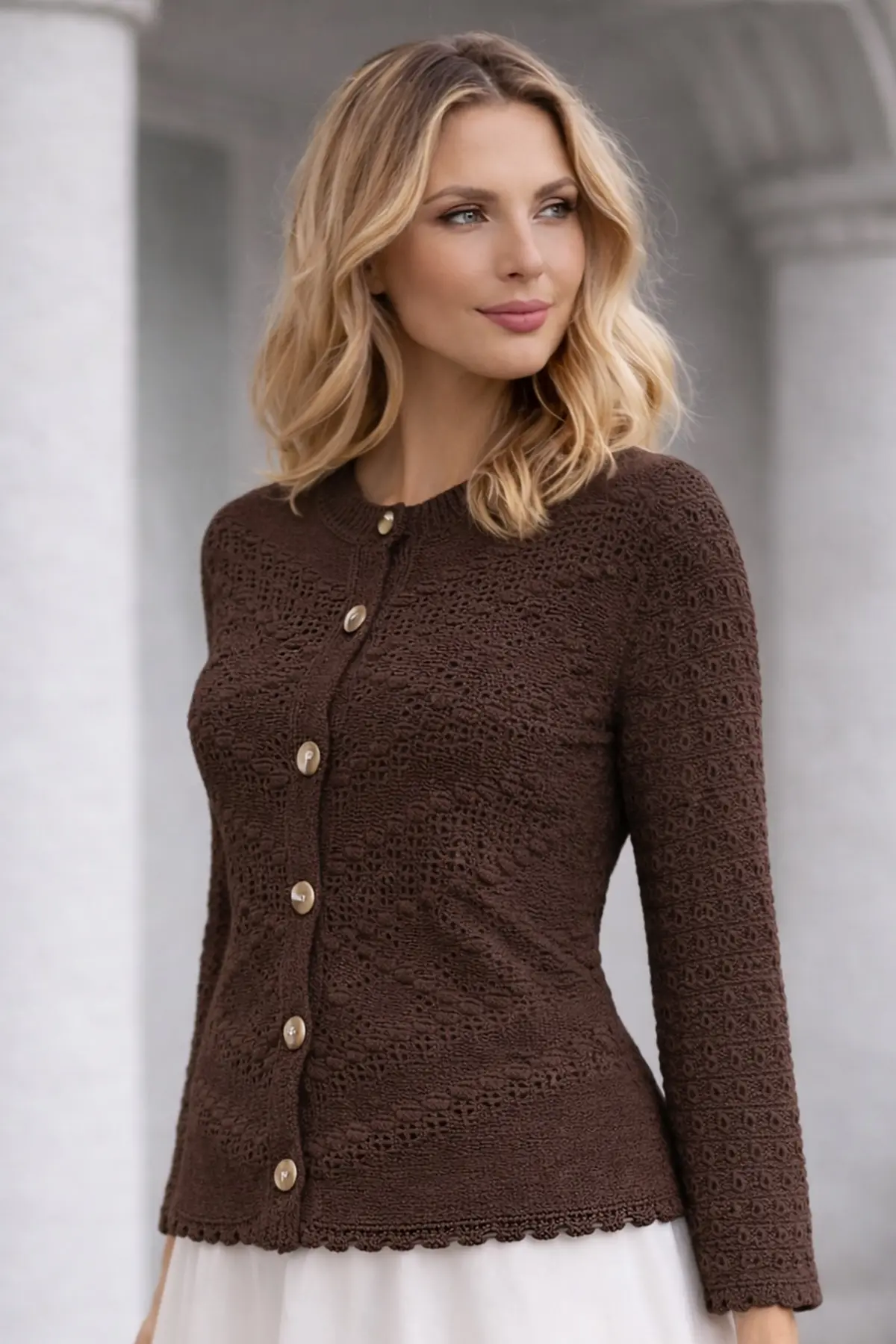 Summer Cotton Cardigan-detail
