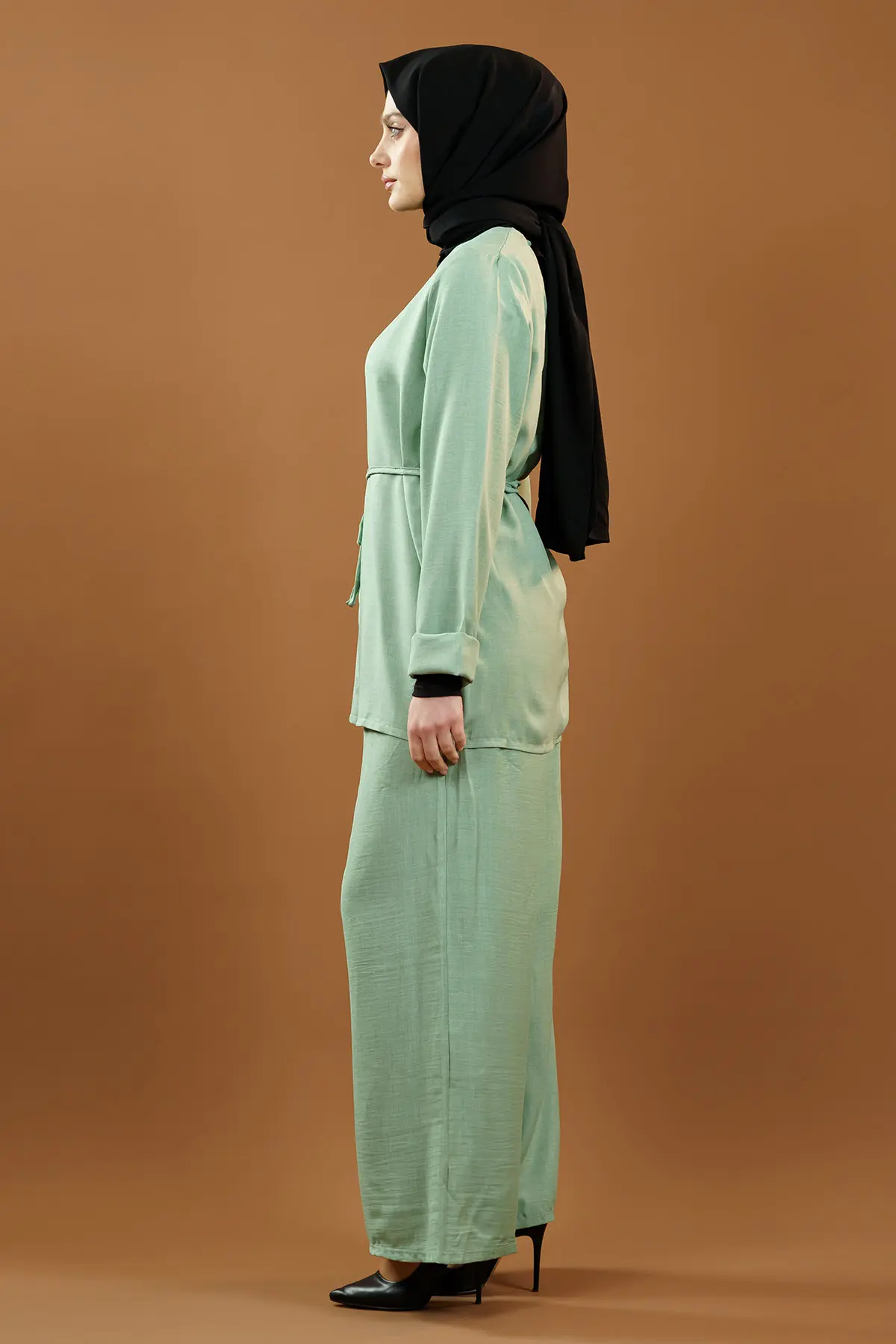 Tie-up Kimono Suit-detail