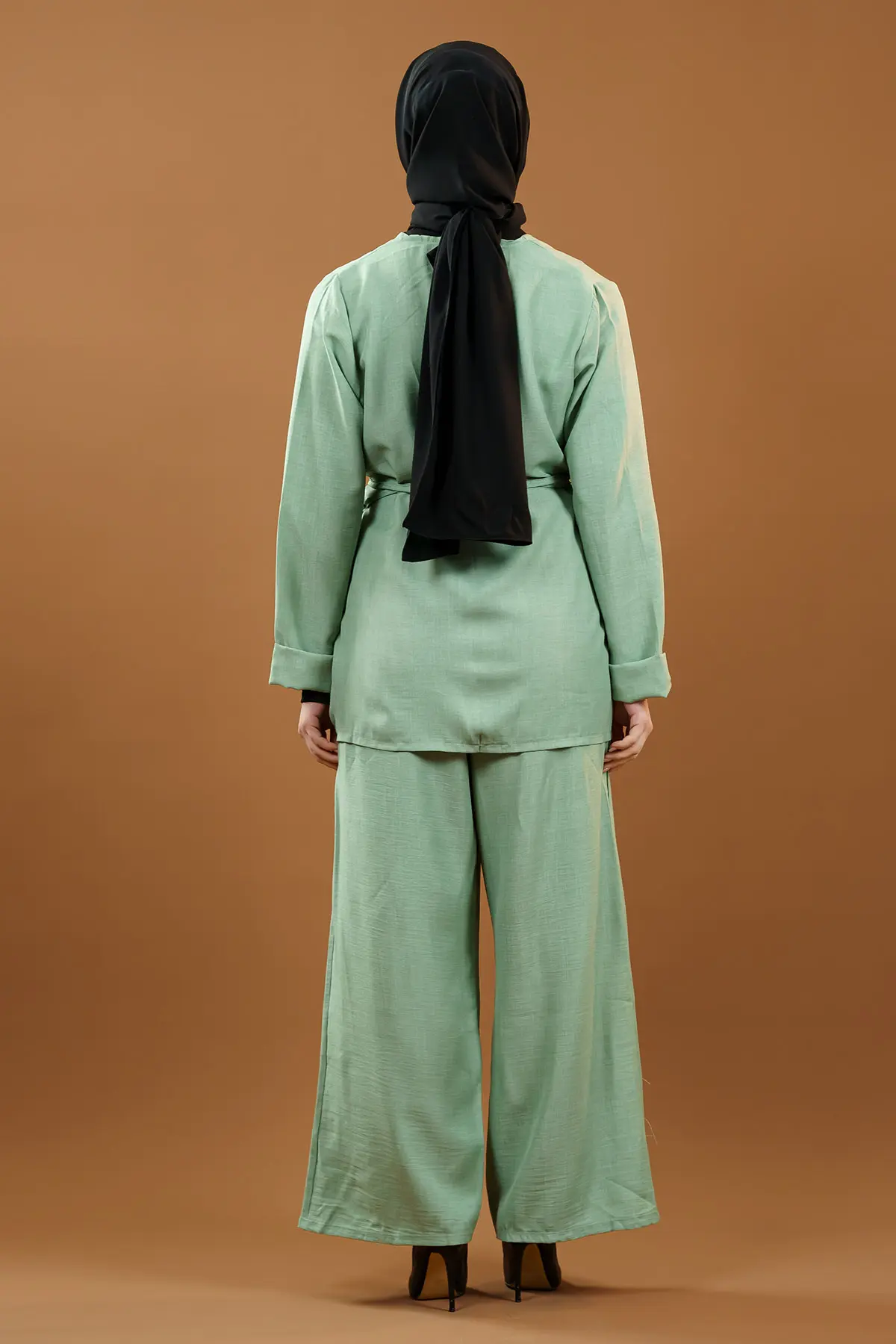 Tie-up Kimono Suit-detail