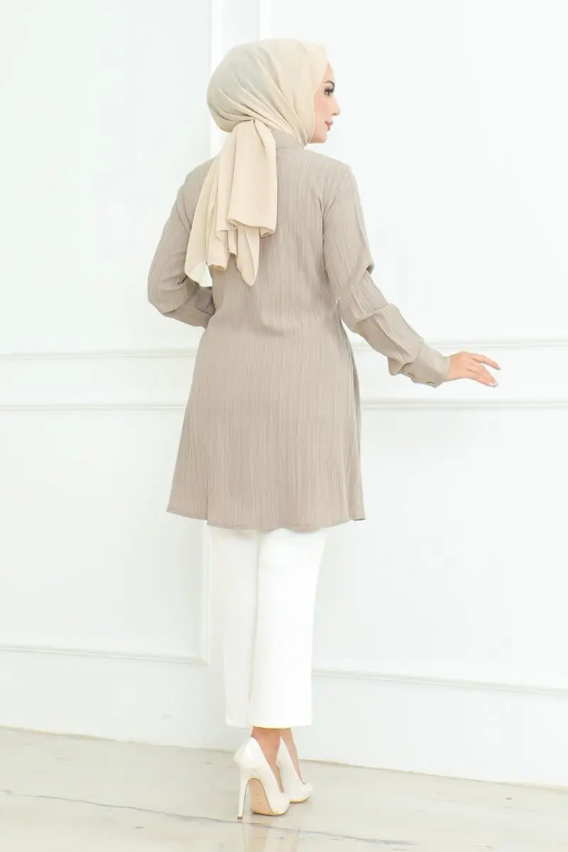 Tie-up Shirt Tunic-detail