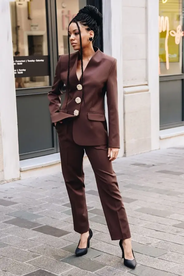 Tina Trousers Jacket Suit-detail