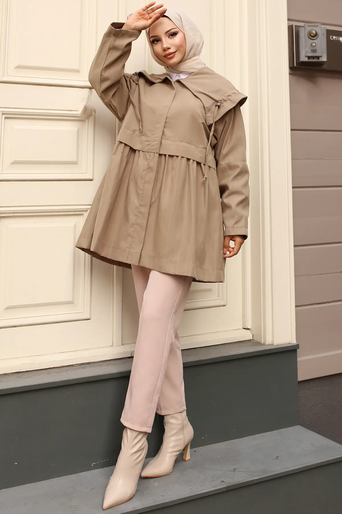 Trench Coat With Collar