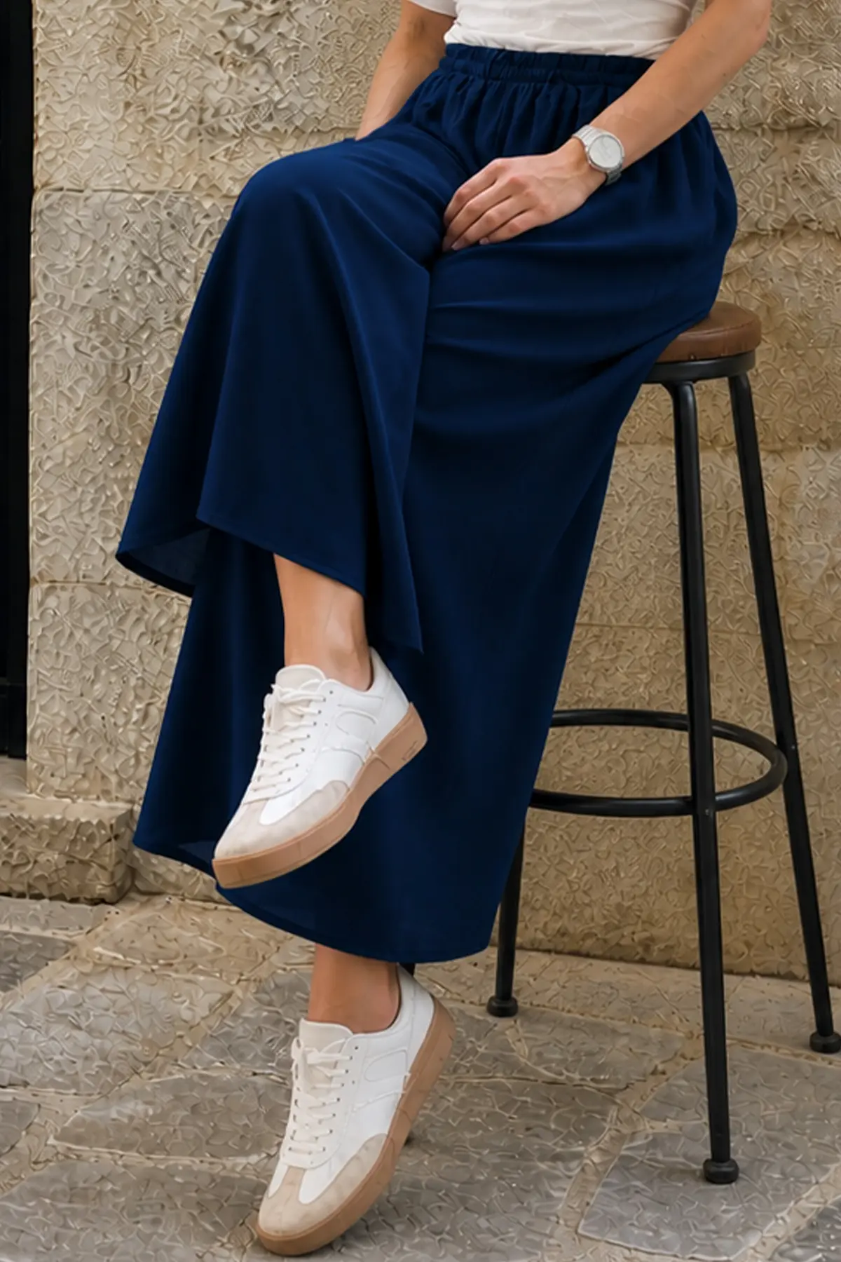 Trouser Skirt With Pockets-detail