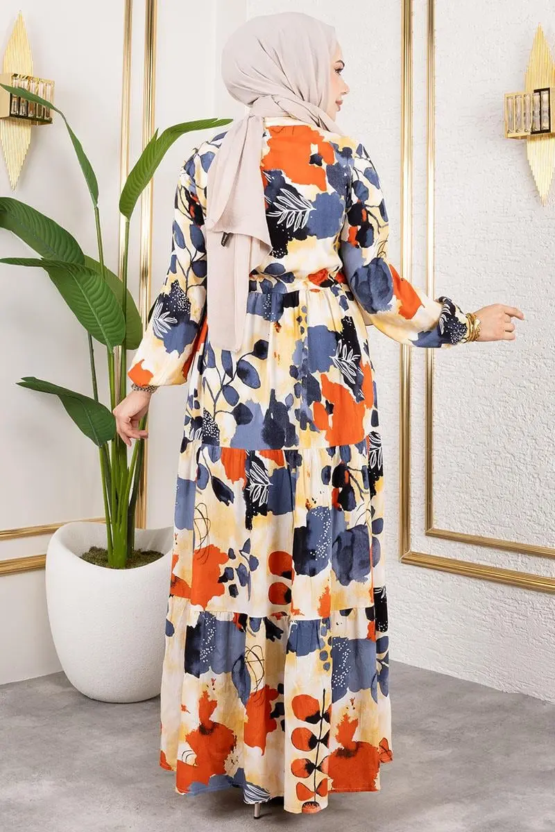 Tunnel Waist Hijab Dress-detail