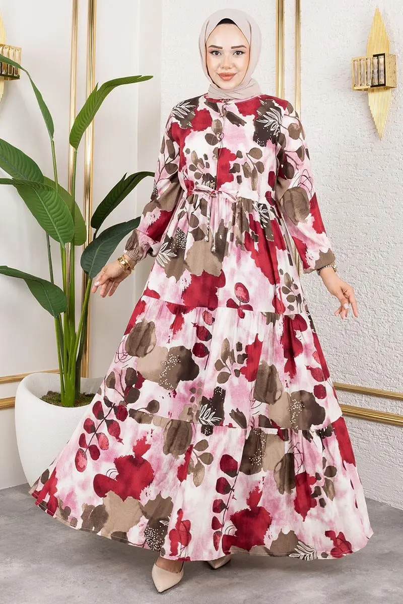 Tunnel Waist Hijab Dress-detail