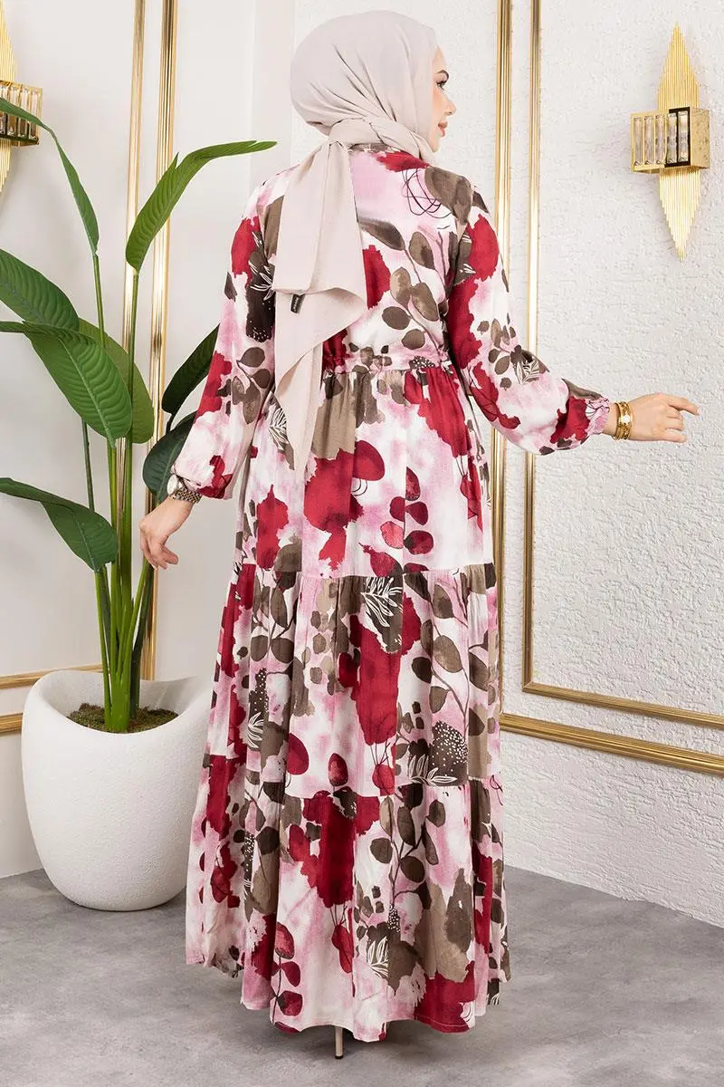 Tunnel Waist Hijab Dress-detail