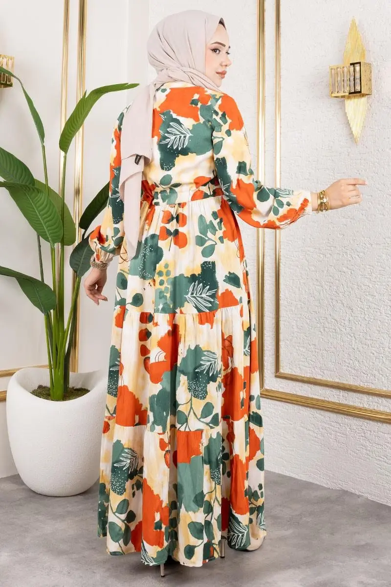 Tunnel Waist Hijab Dress-detail