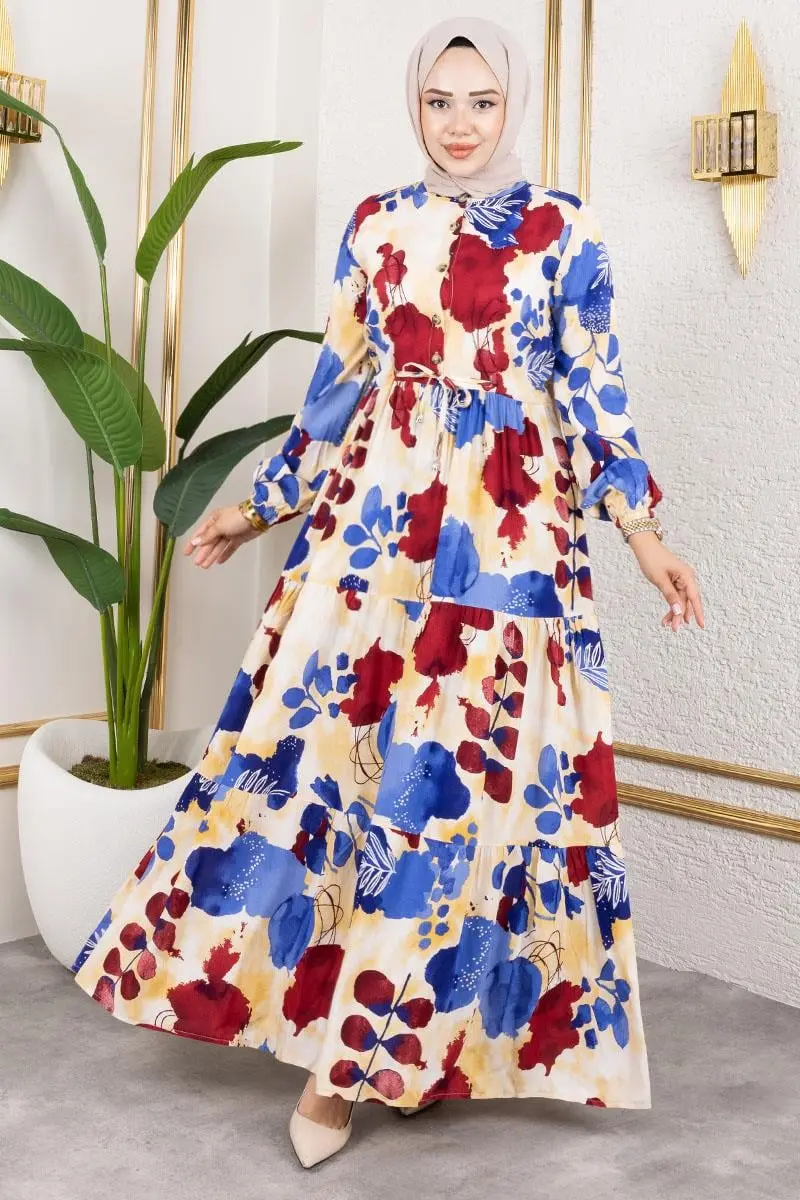 Tunnel Waist Hijab Dress-detail