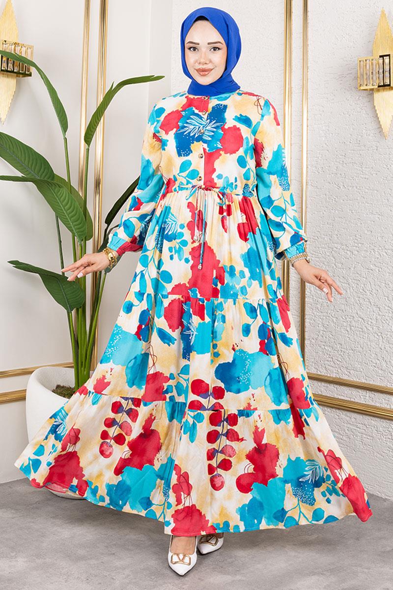 Tunnel Waist Hijab Dress