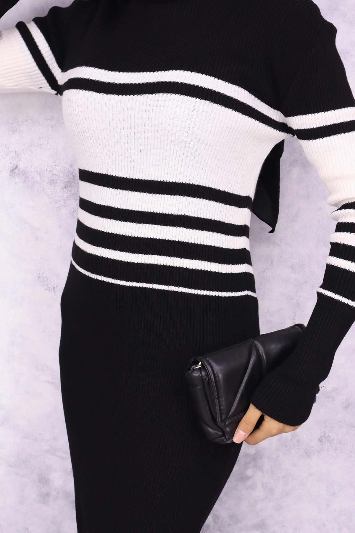 Turtleneck Sweater Dress-detail
