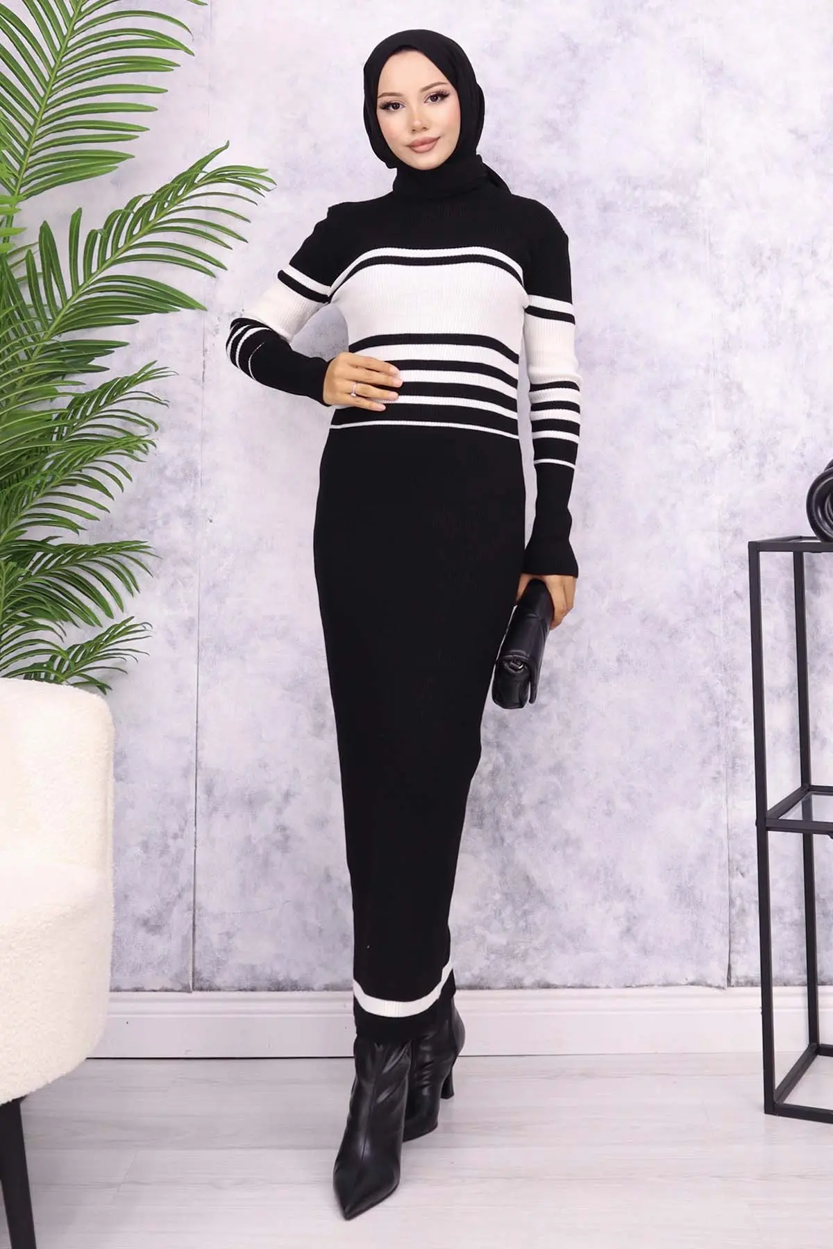 Turtleneck Sweater Dress-detail