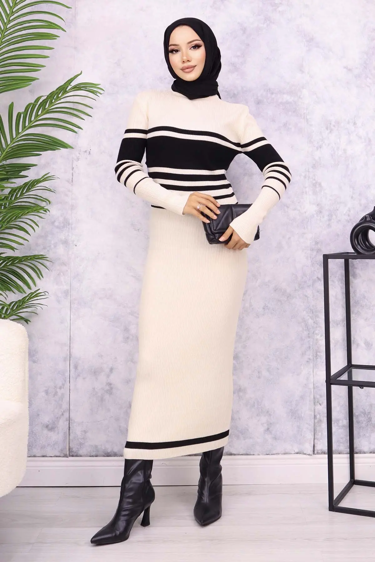 Turtleneck Sweater Dress-detail