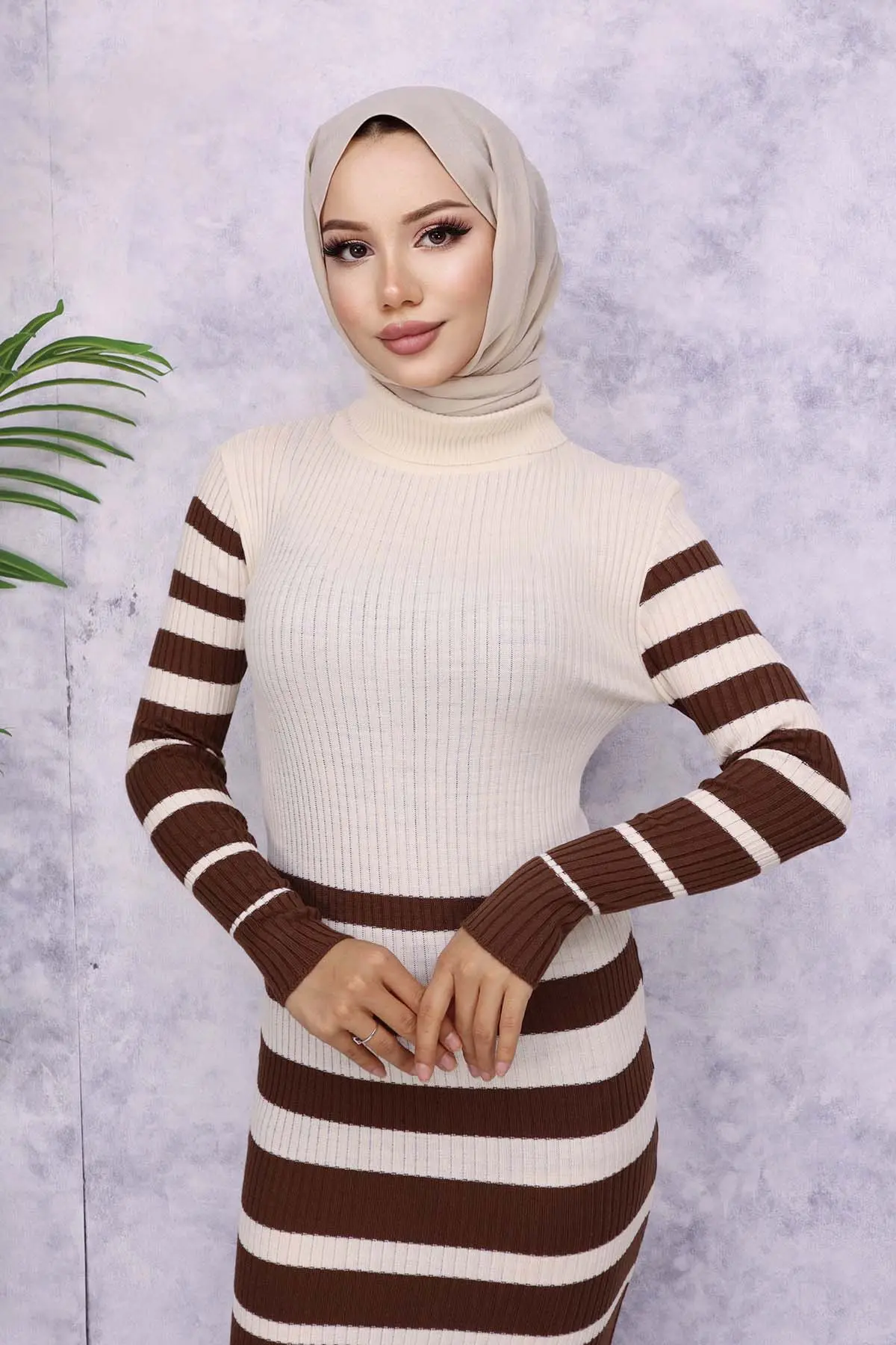 Turtleneck Sweater Dress-detail