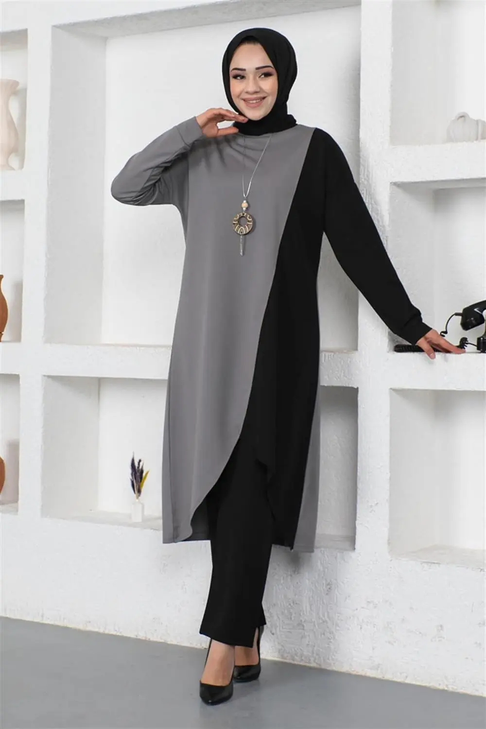 Two Color Long Double Suit-detail